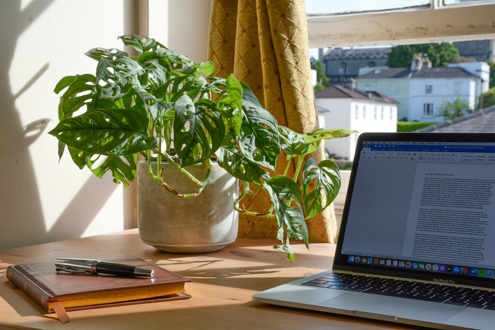 Small, clean section of a desk showing that starting with one clear area can help reduce emotional overwhelm and support ADHD cleaning motivation.